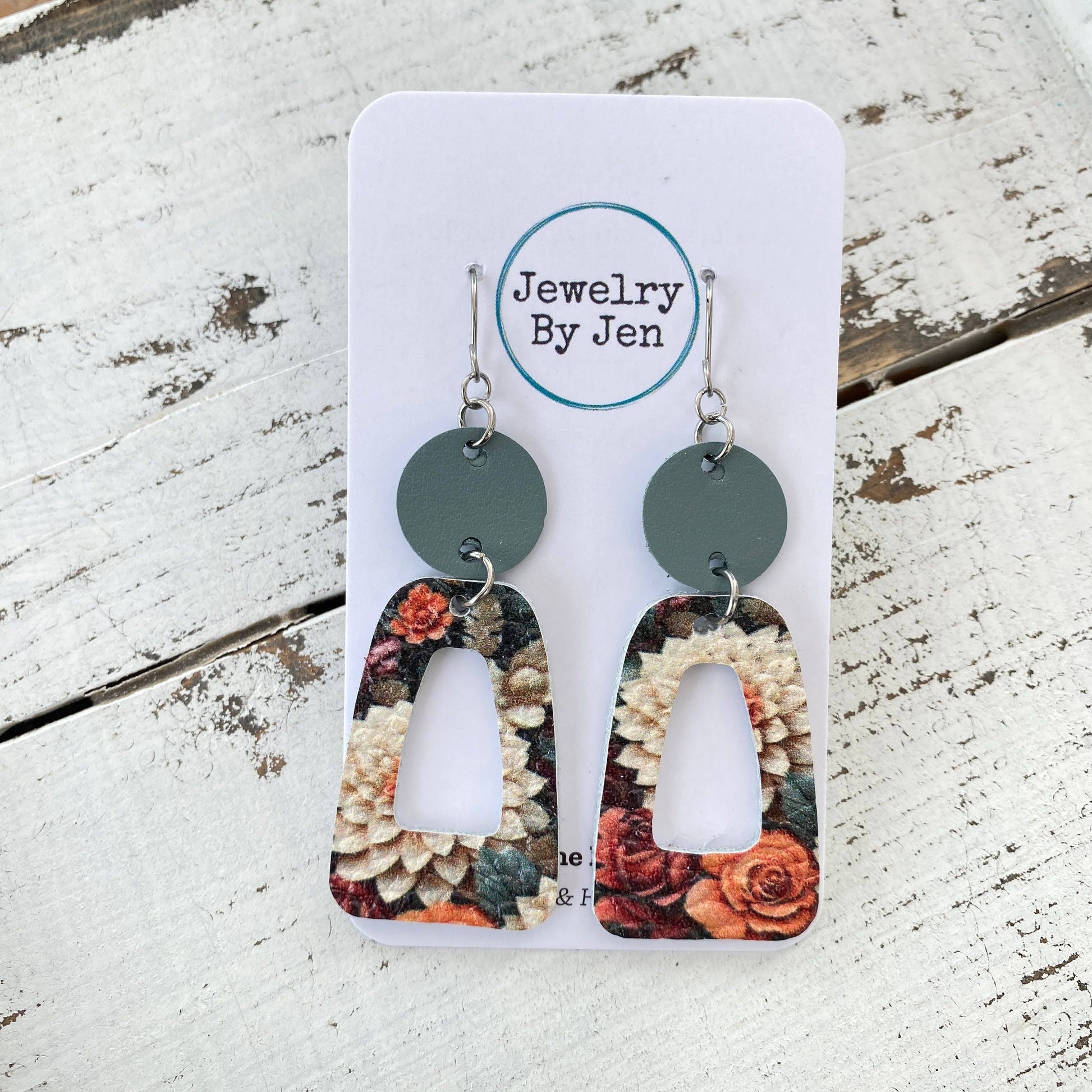 Trixie Earrings: Autumn Array of Flowers - Holden Hearts