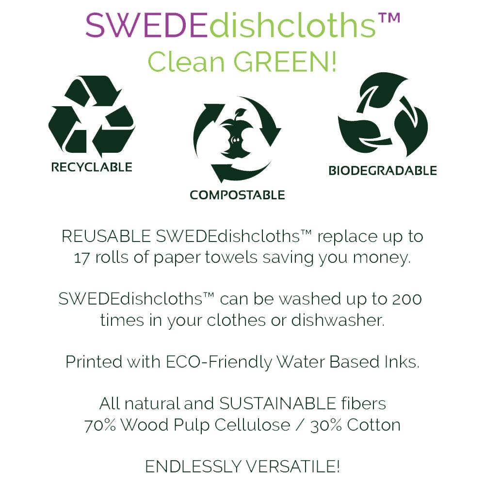Swedish Dishcloth Christmas Sloth - Holden Hearts