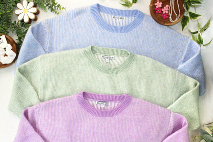 IN STOCK Josie Cozy Crew Sweater - Sky Blue FINAL SALE