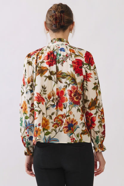 Vintage Floral Button down blouse