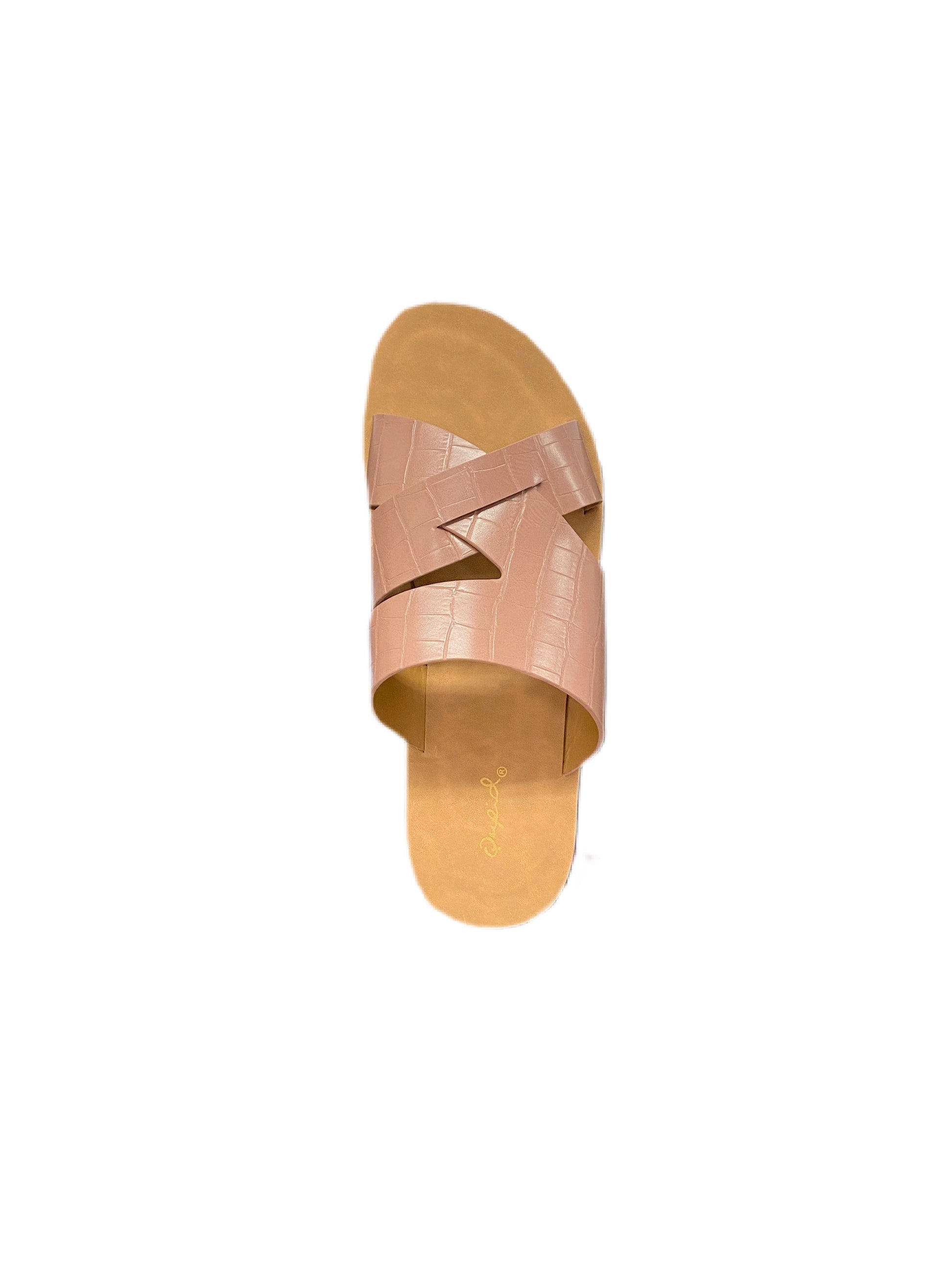 Classy and Comfortable Sandals in Blush - Holden Hearts