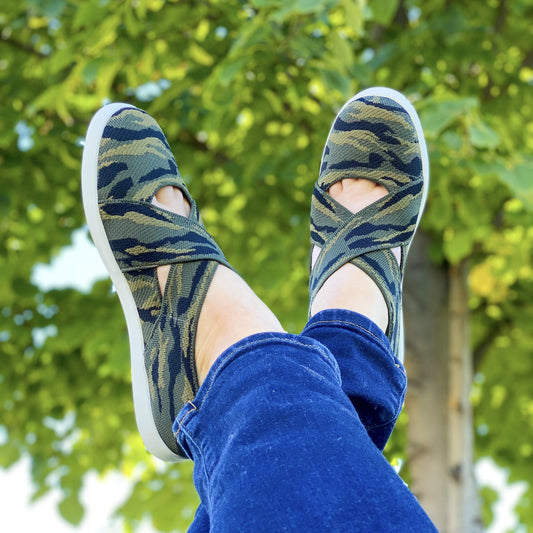 Wrapped Up Sneaker in Camo - Holden Hearts