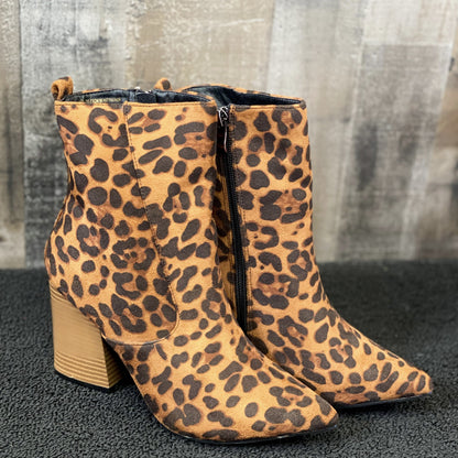 Money Moves Bootie in Leopard - Holden Hearts