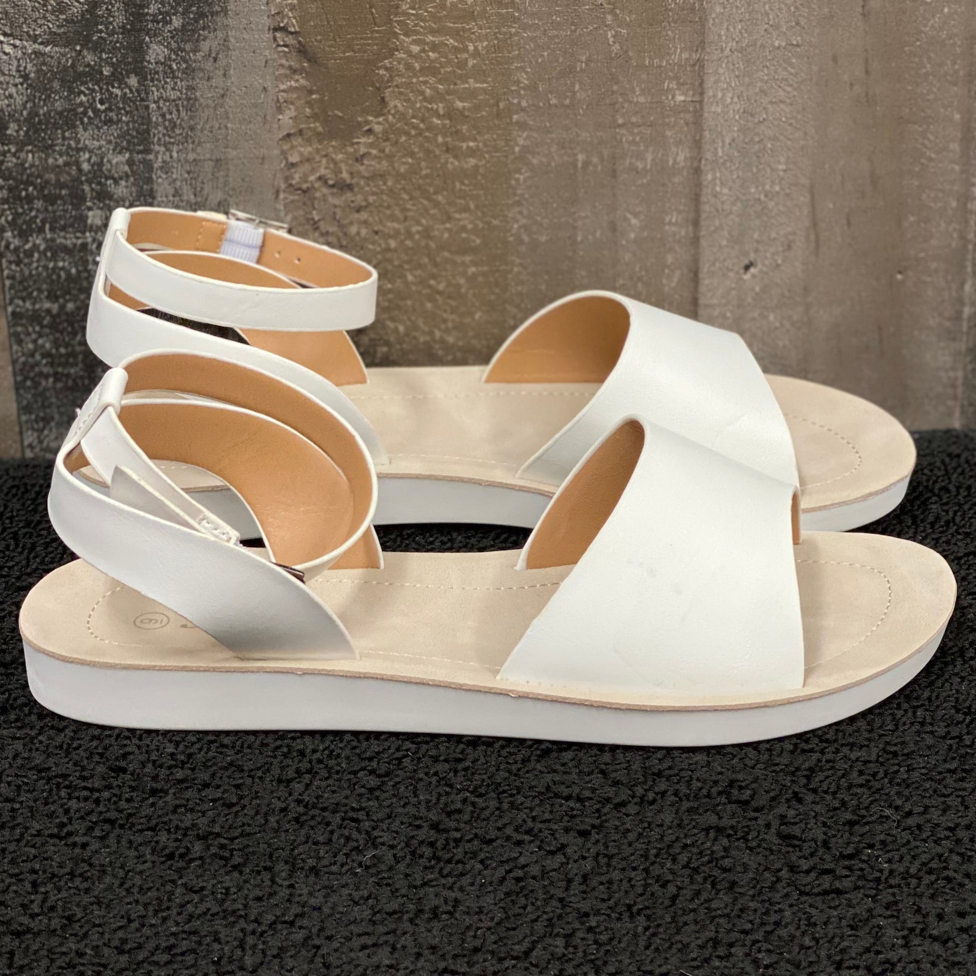 The Perfect Addition Sandal in White - Holden Hearts