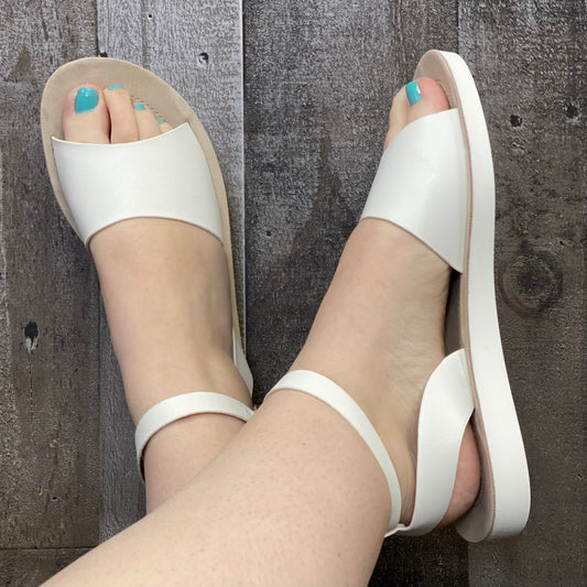 The Perfect Addition Sandal in White - Holden Hearts