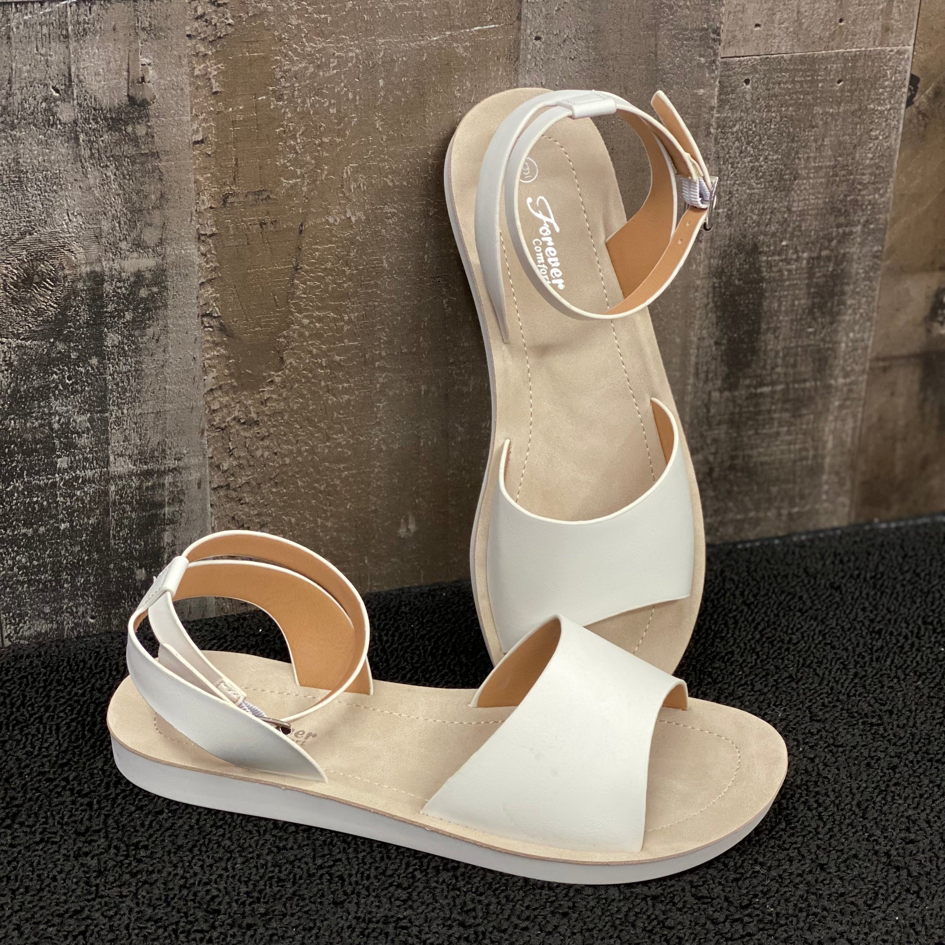 The Perfect Addition Sandal in White - Holden Hearts