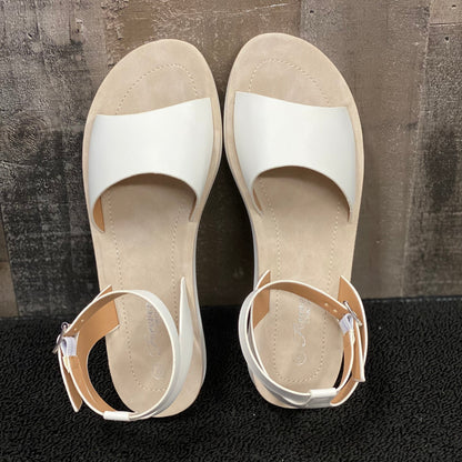 The Perfect Addition Sandal in White - Holden Hearts